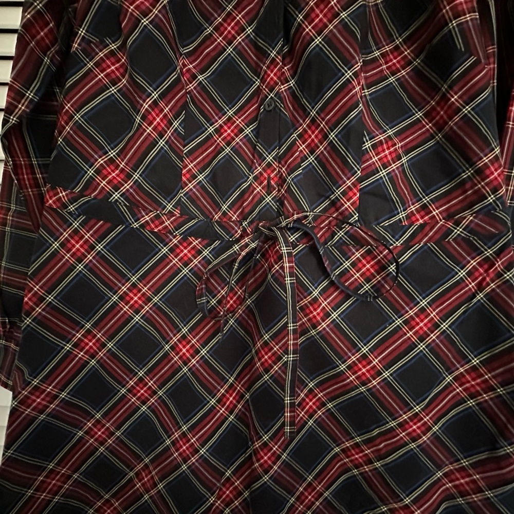 Brooks Brothers Plaid Black and Red Dress - Picture 2 of 4